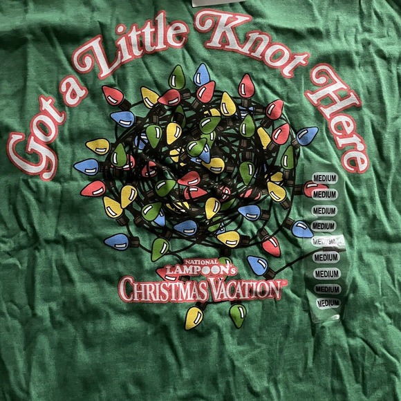 National Lampoon’s Christmas Vacation Adult Medium Shirt Got a Little Knot Here - Picture 2 of 4